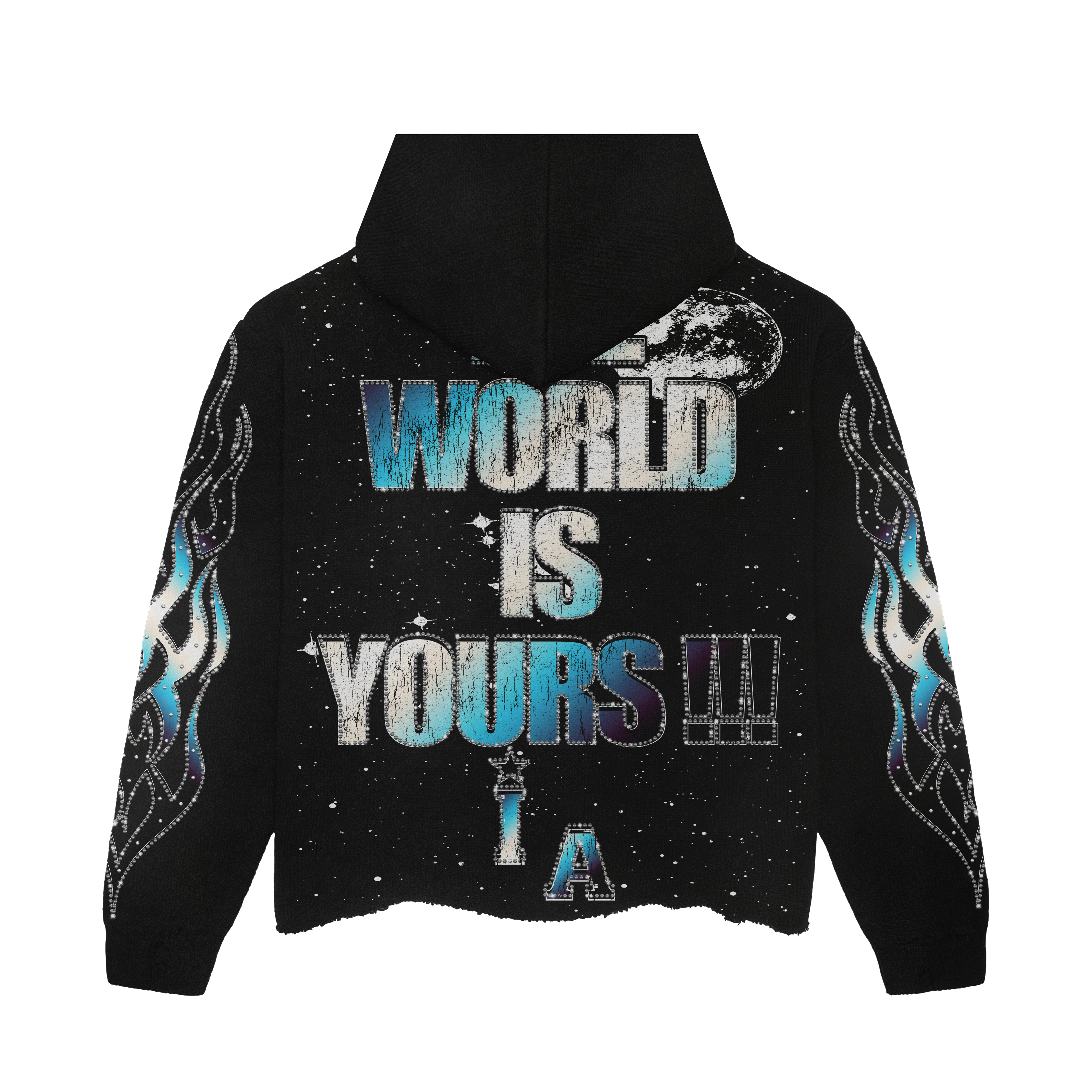 Imaje “The World Is Yours” Hoodie (Cyborg / Flame Design)