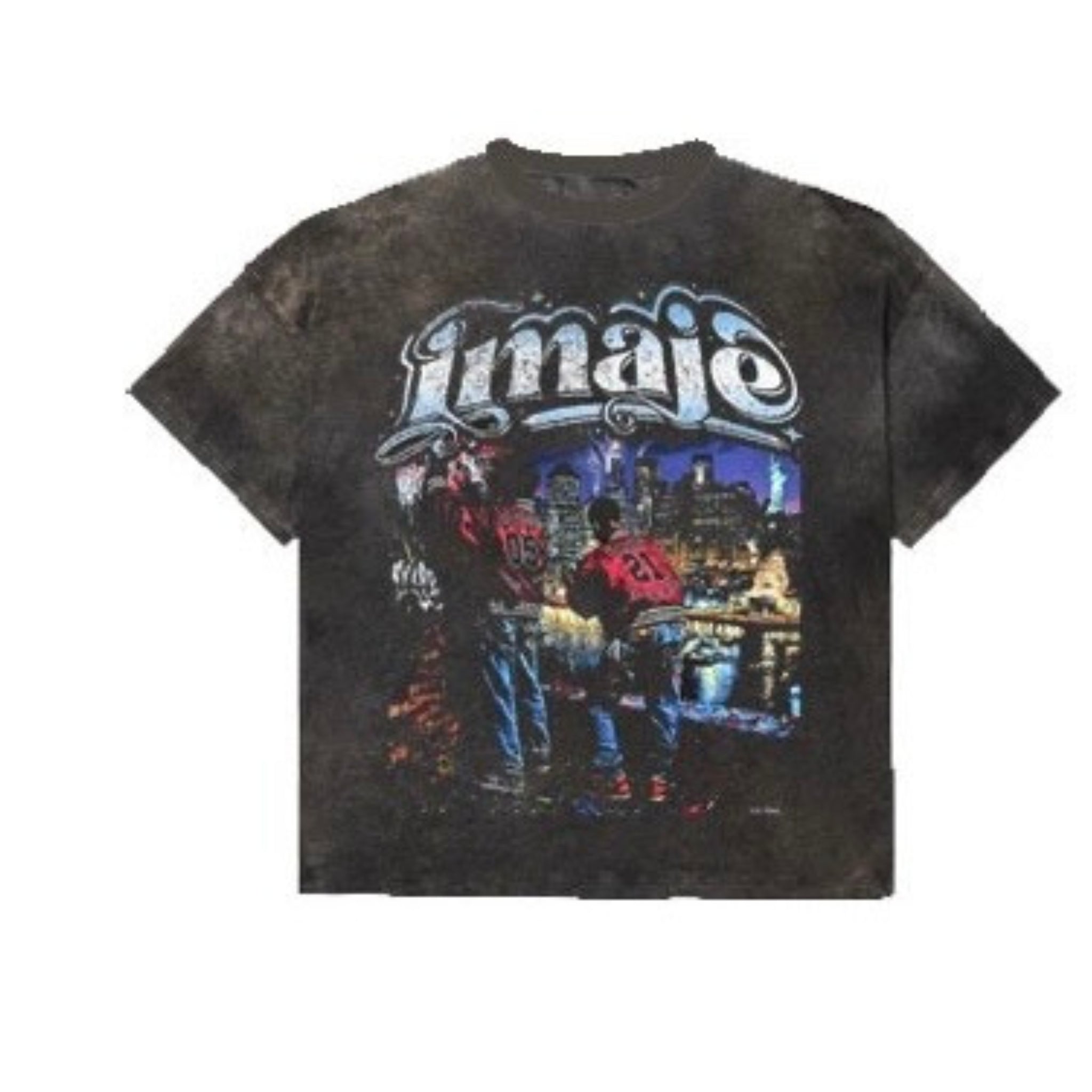 Imaje 'State of Mind' Acid Wash Tee