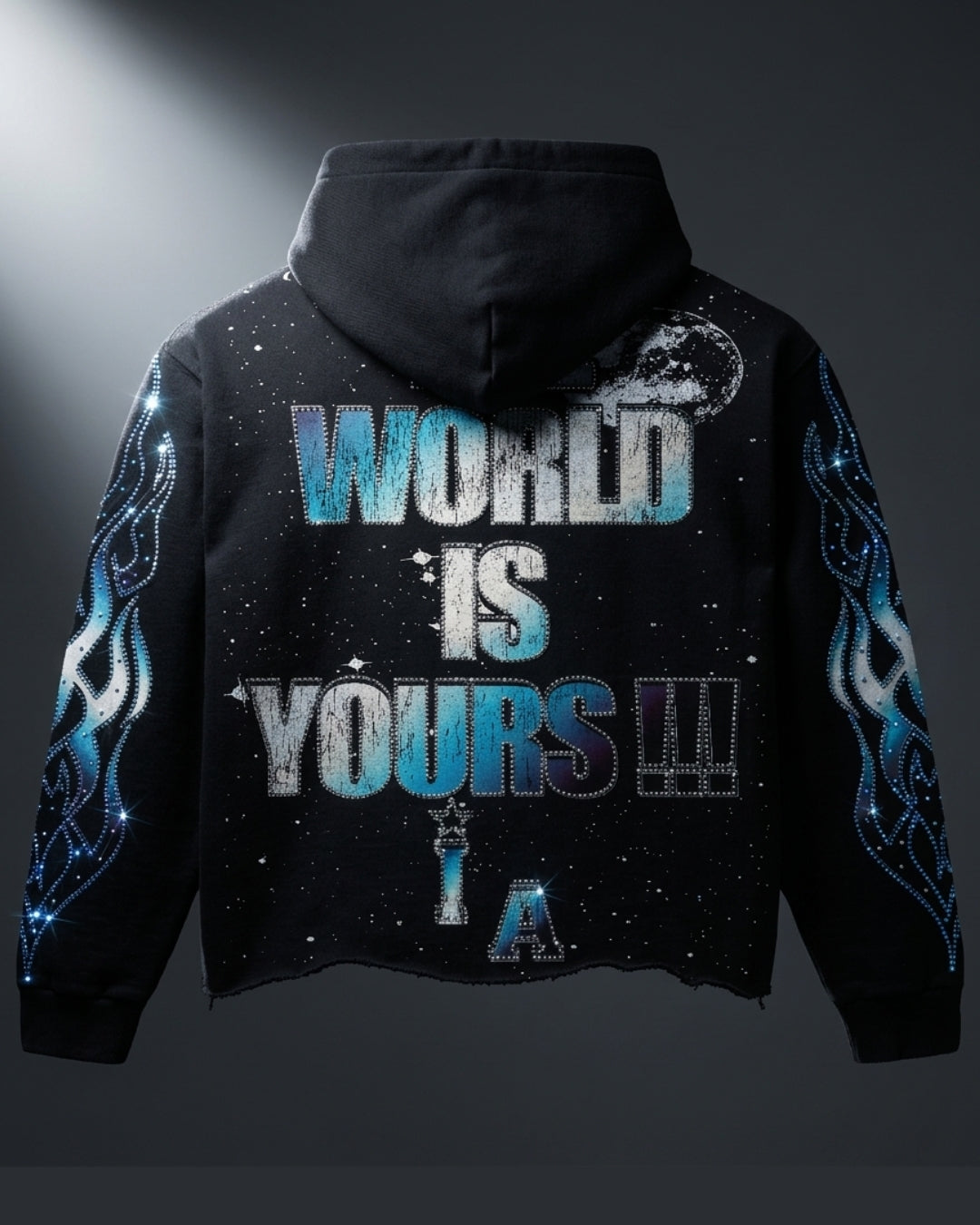 IMAJÉ Authentics “The World Is Yours” Hoodie (Cyborg / Flame Design)